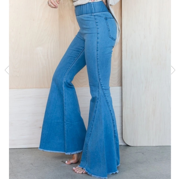 Three Bird Nest Denim - (Three Bird Nest) Stevie Super Flare Bell Bottom